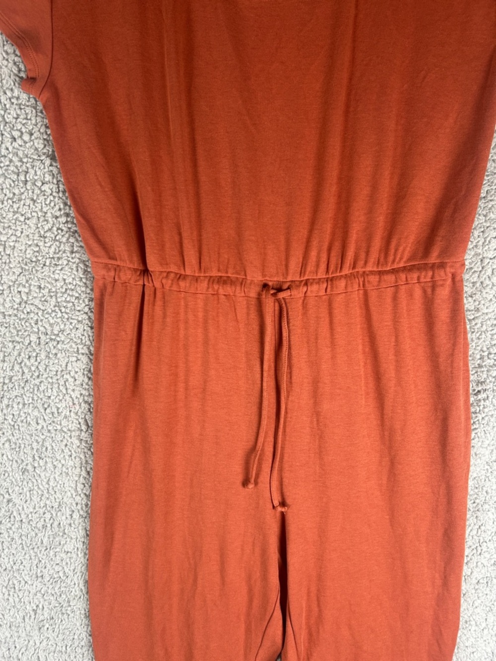 Madewell Short Sleeve Adjustable Drawstring Waist Jumpsuit Size L - Picture 4 of 15